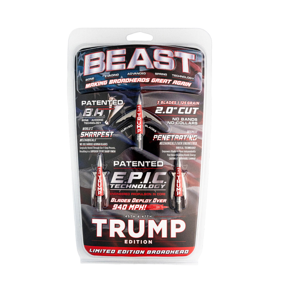 Beast Broadheads - TRUMP Edition